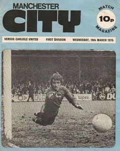 Manchester City v Carlisle United 1974/75